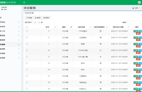 Java运动会信息管理系统源码带本地搭建教程