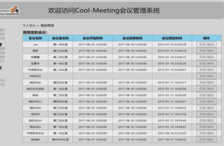 Java版 会议管理系统源码免费下载