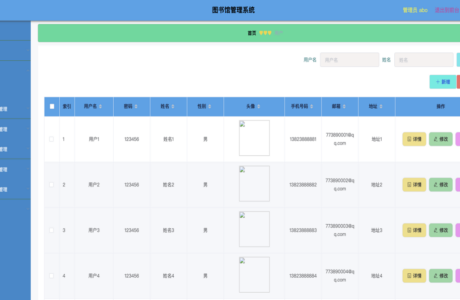 JAVA图书管理 图书管理系统代码 图书管理信息系统源码免费分享