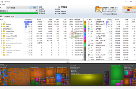 WizTree磁盘分析工具v4.17便携版免费下载