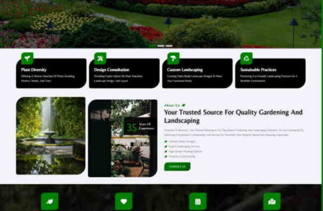 HTML响应式园艺景观设计网站模板免费分享